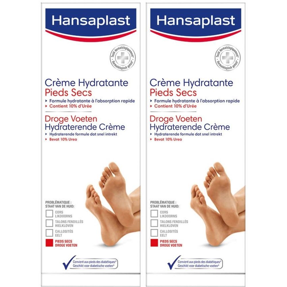 Hansaplast Crème Hydratante Pieds Secs