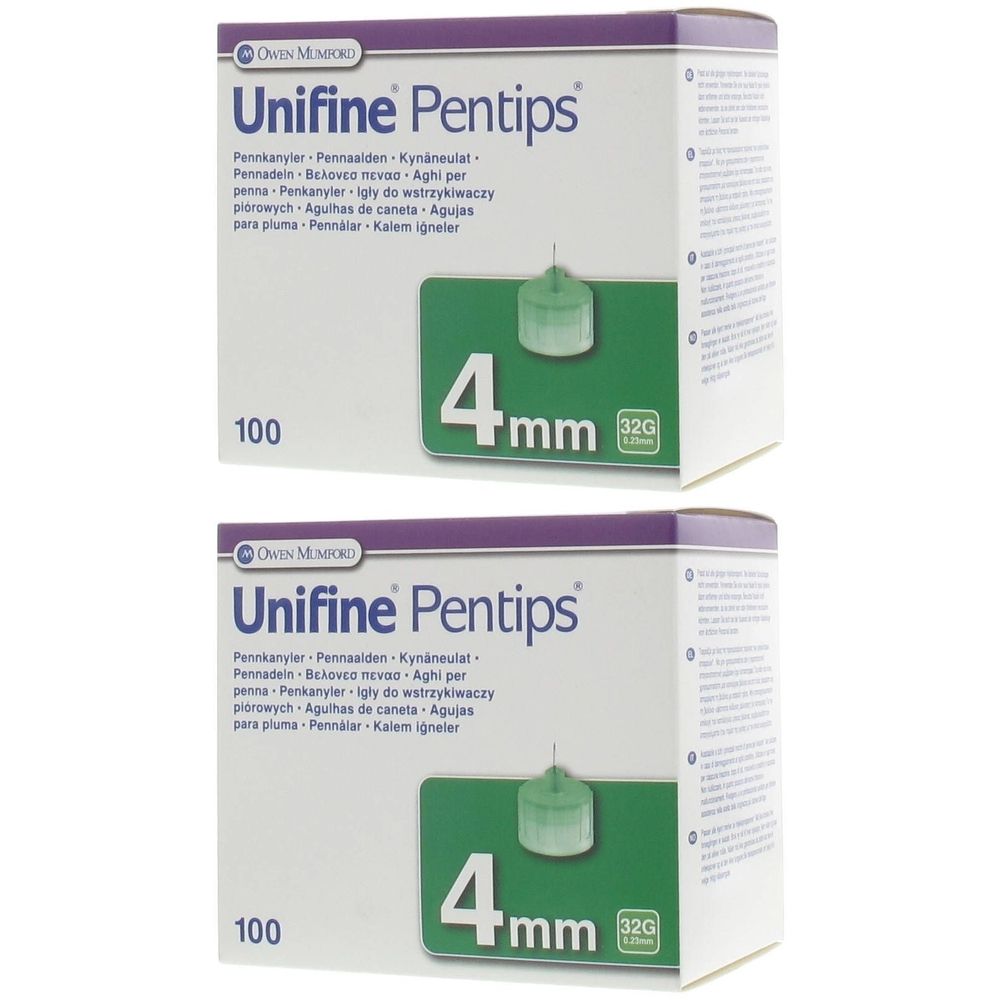 Unifine® Pentips® Aiguilles pour stylos stérile 32G 4mm AN3541