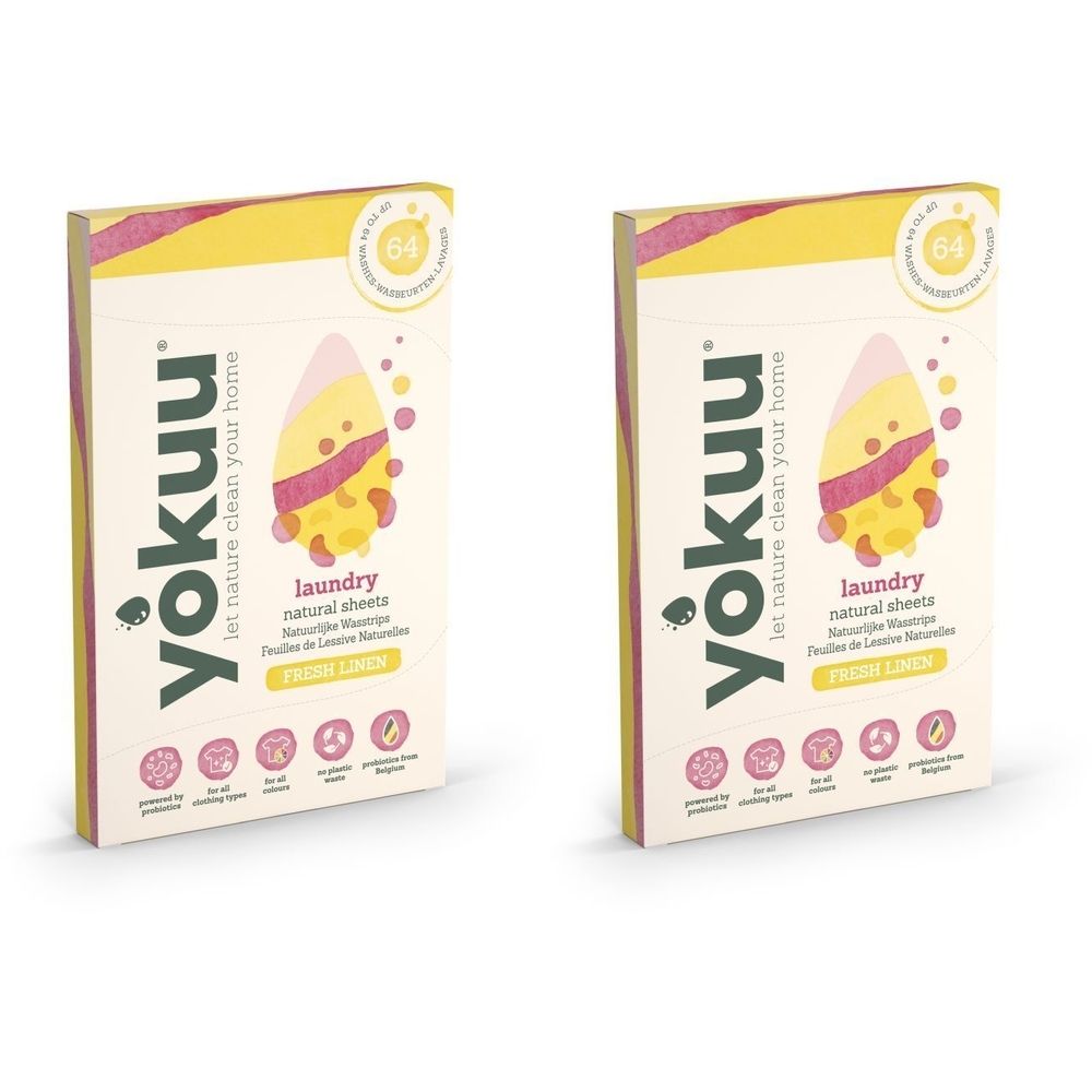 Yokuu® Feuilles de lessive naturelles Lin frais