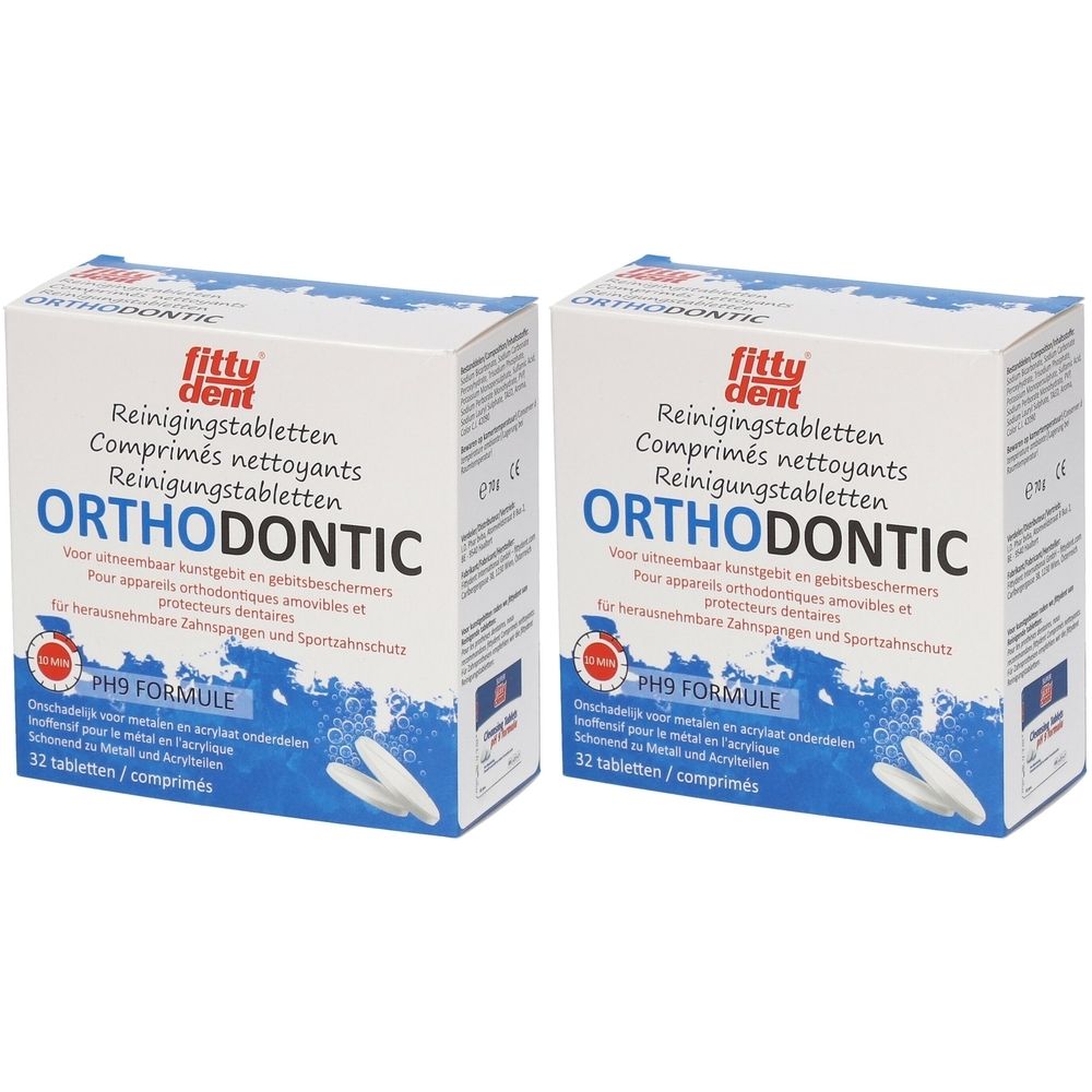 Fittydent Ortho Reiniging Bruistabletten