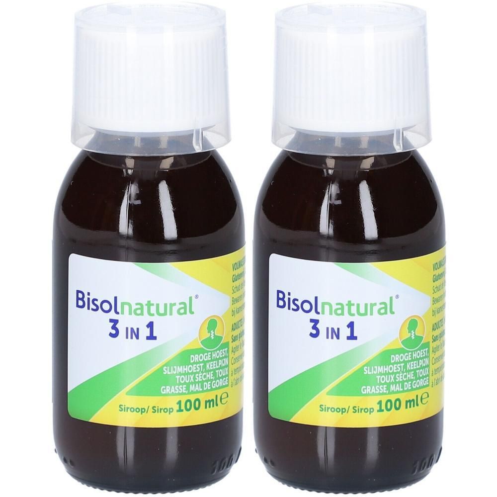 Bisolnatural 3 in 1 | Natuurlijke oplossing tegen slijmhoest, droge hoest en keelpijn