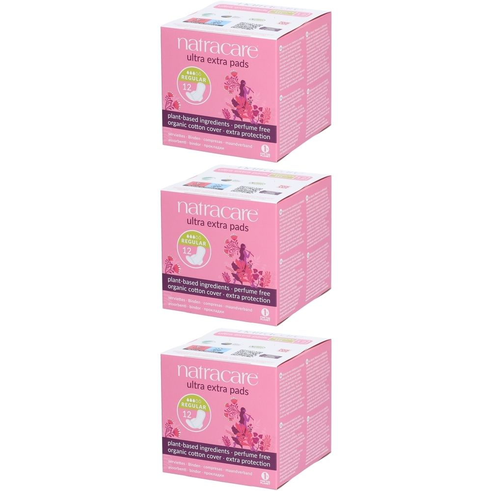 Natracare® Ultra Extra Maandverband Normaal met Vleugels