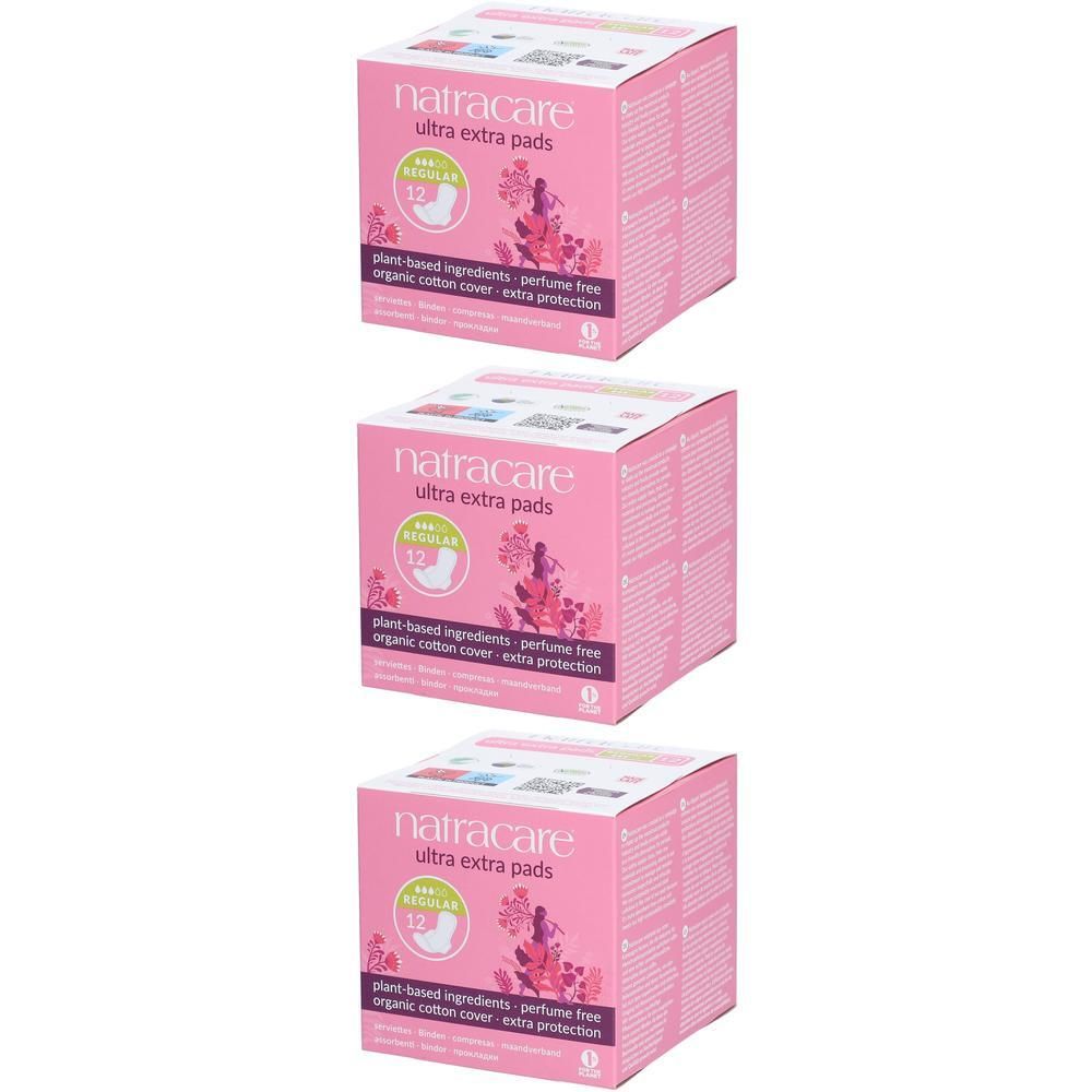 Natracare® Ultra Extra Maandverband Normaal met Vleugels