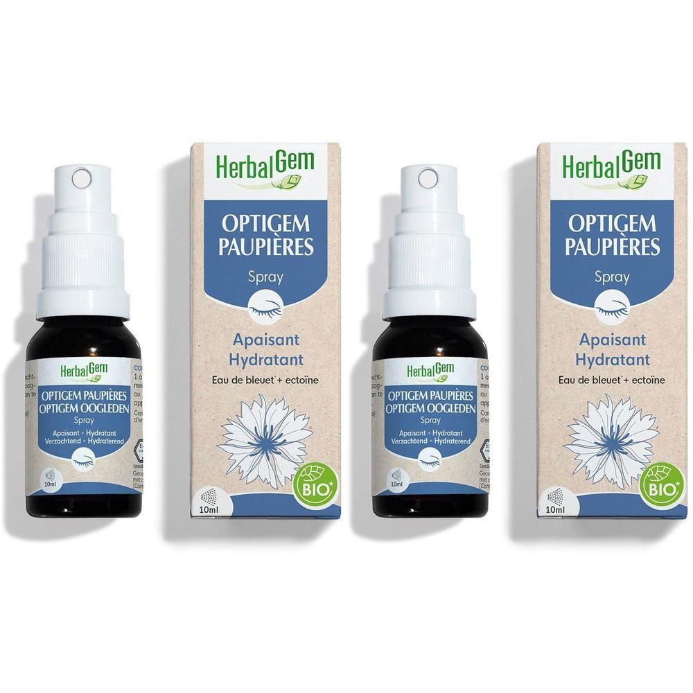 HerbalGem Optigem Oogleden Spray x2 2x10 ml
