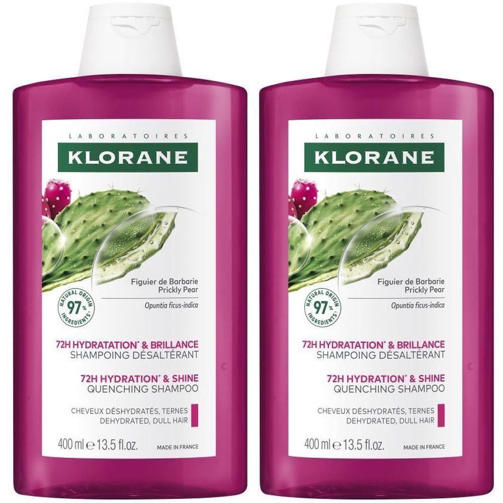 Klorane Figuier de Barbarie Shampooing désaltérant Hydratation et brillance | Cheveux ternes