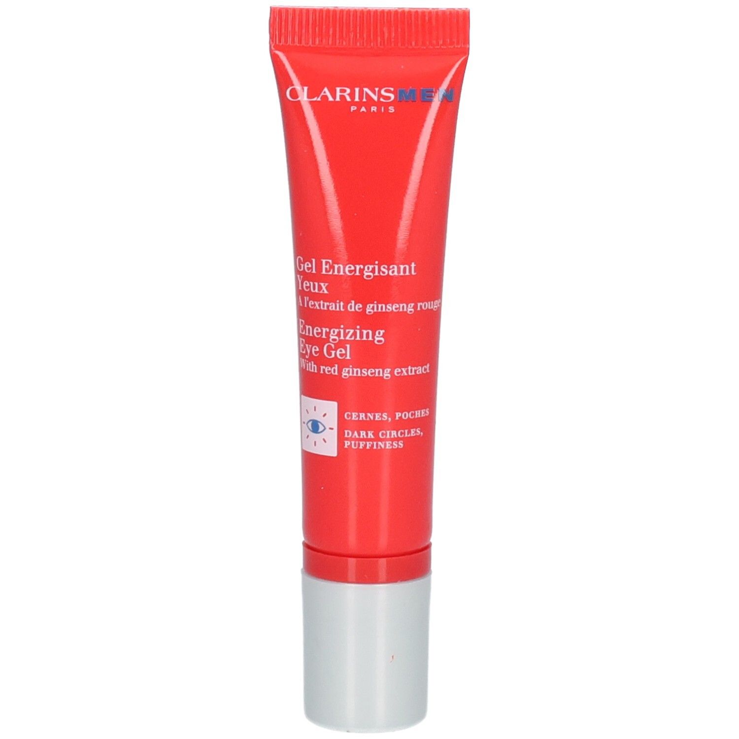 Clarins Super Moisture Balm für Männer in einem blauen Spender mit Pumpspender und Karton.