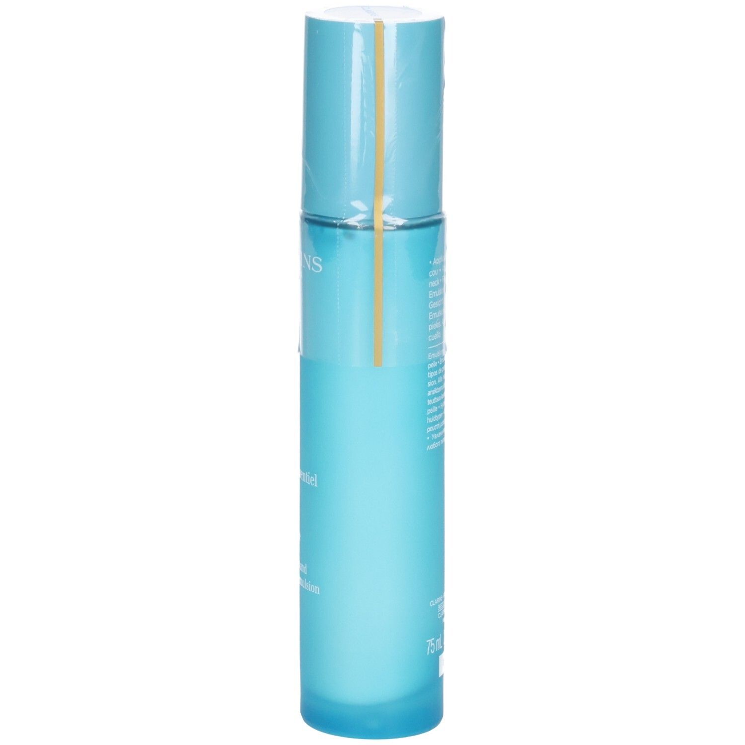 Clarins Hydra-Essentiel HA² Émulsion désaltérante, 75ml. Seitenansicht.