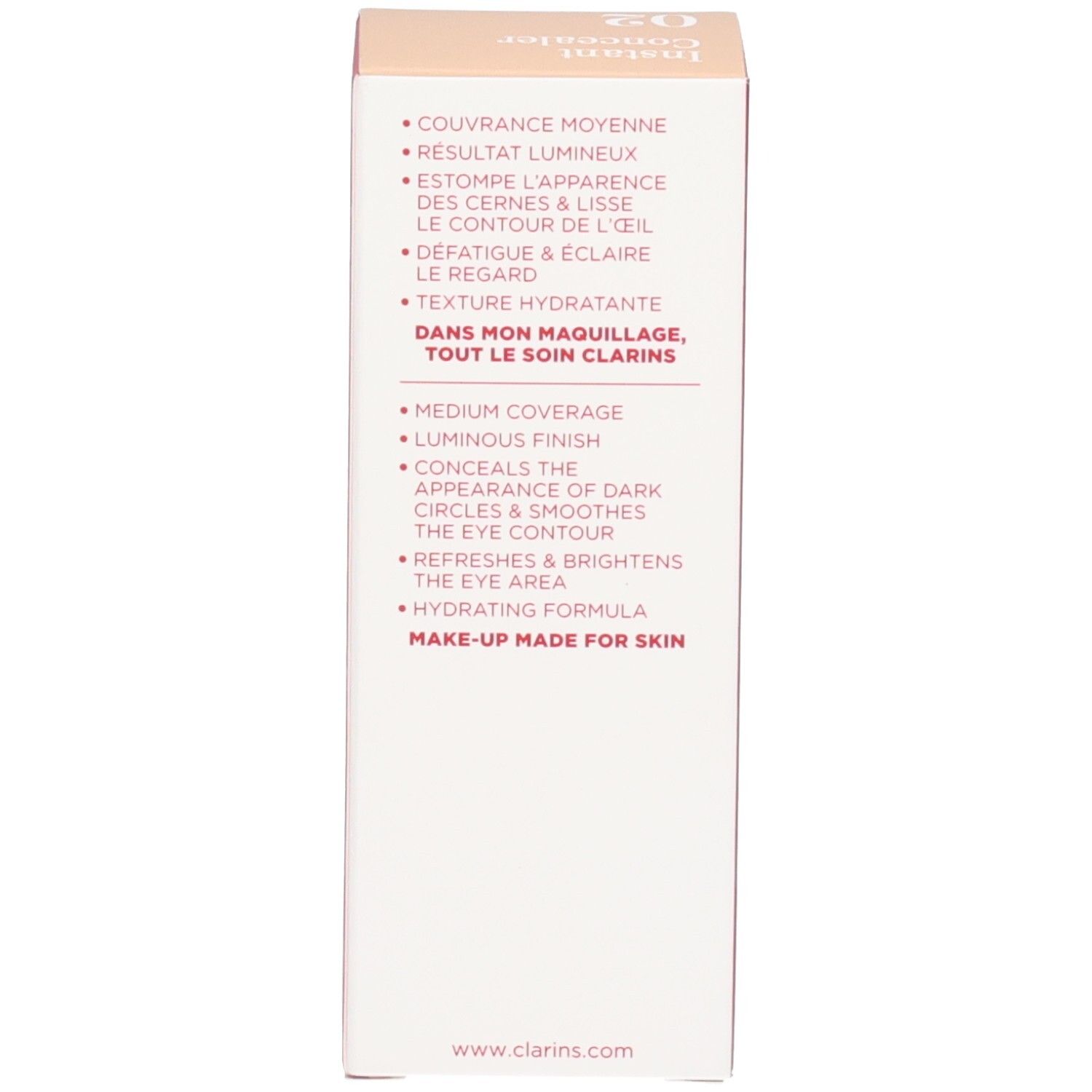 Verpackungstext: Mittlere Deckkraft, leuchtendes Finish, hydrierende Formel.
