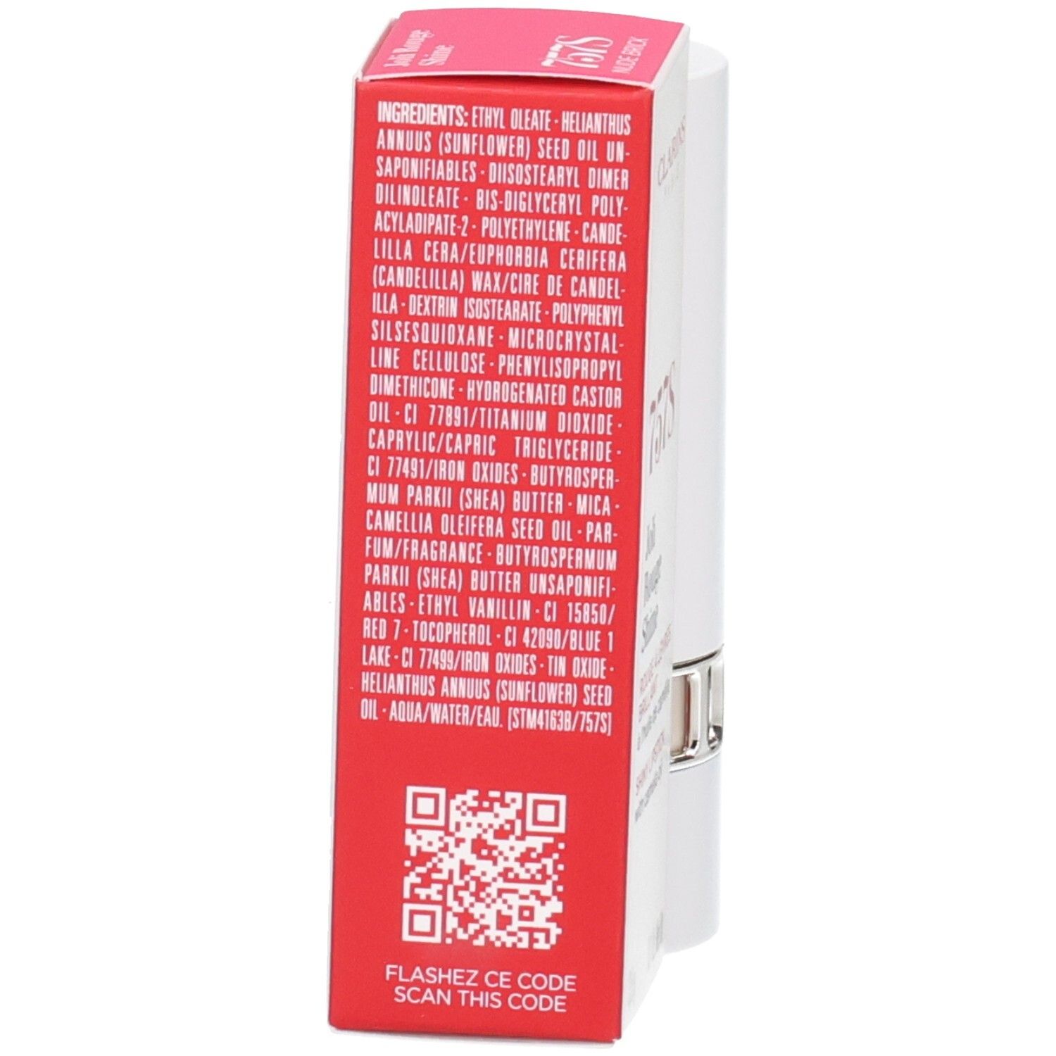 Verpackung mit Zutatenliste und QR-Code.