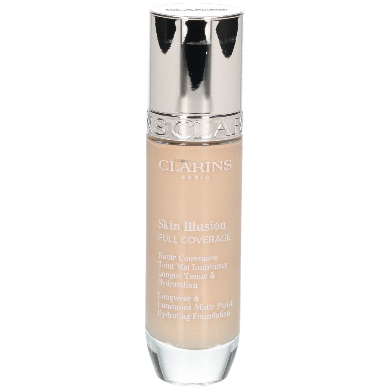 Clarins Skin Illusion Full Coverage Foundation in Flakons, Farbton 105N.