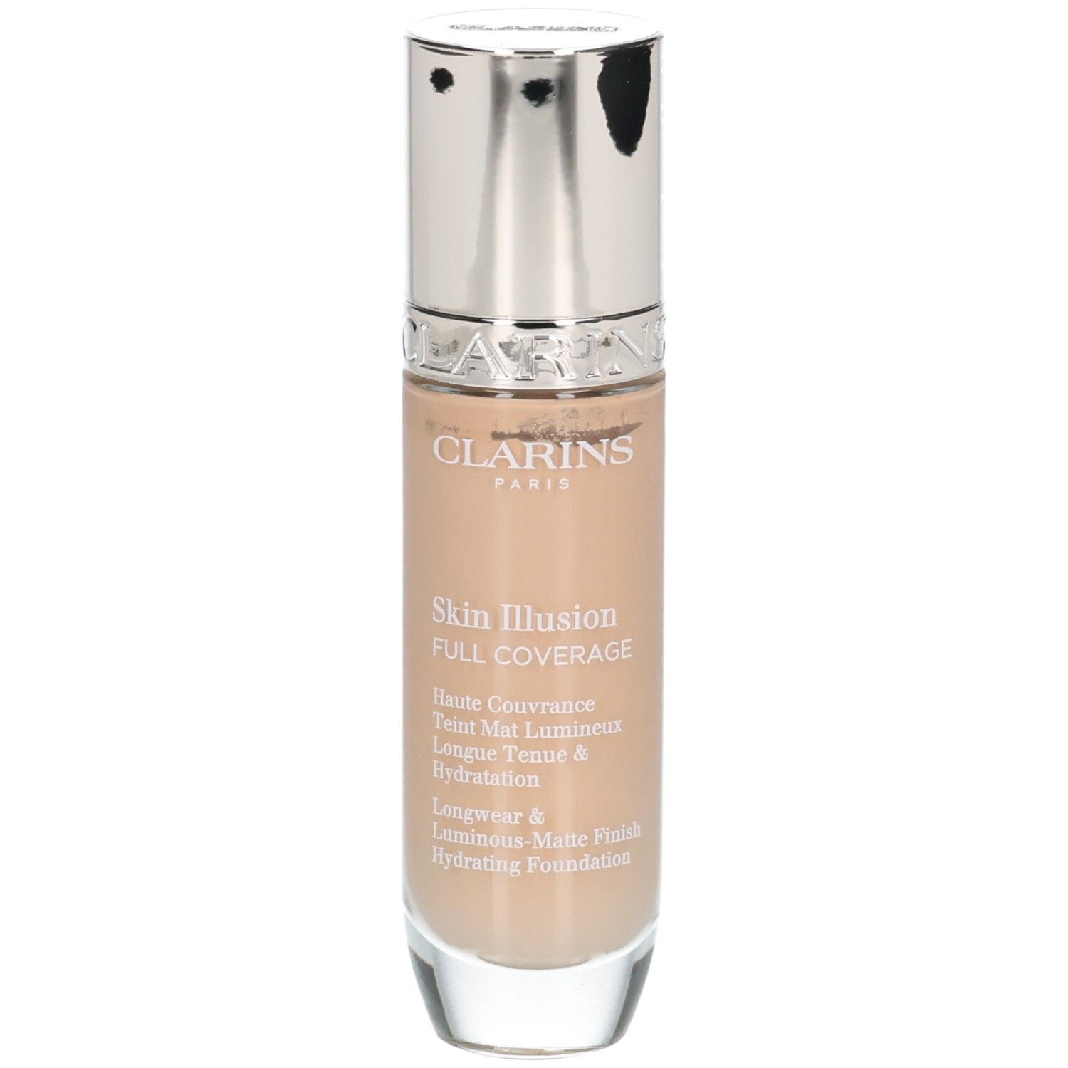 Clarins Skin Illusion Full Coverage Foundation in Flasche, Farbton 108.3N.