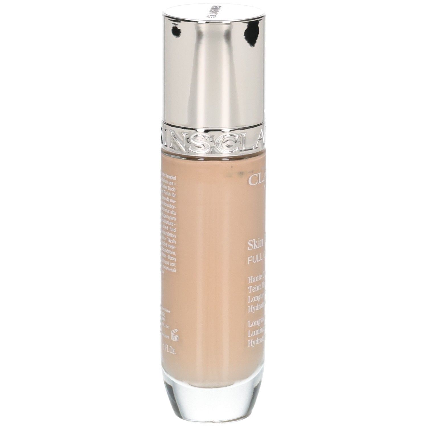 Clarins Skin Illusion Full Coverage Foundation, Rückseite der Flasche, Farbton 108.3N.