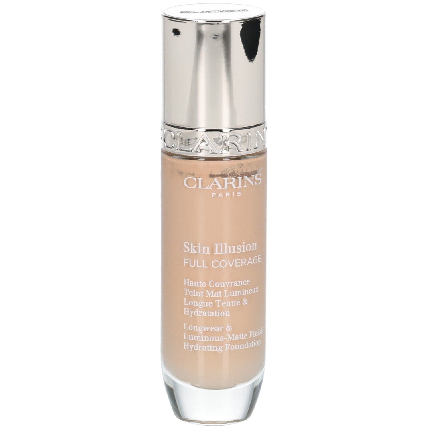 Clarins Skin Illusion Full Coverage Foundation in Flasche, Farbton 108.3N.