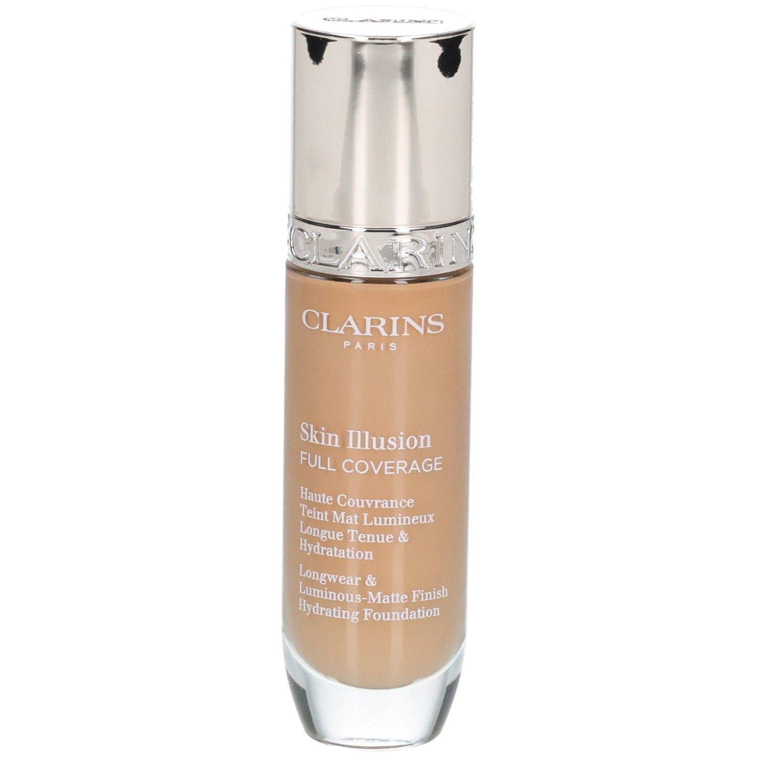 Clarins Skin Illusion Full Coverage Foundation in Flasche, Farbton 114N.