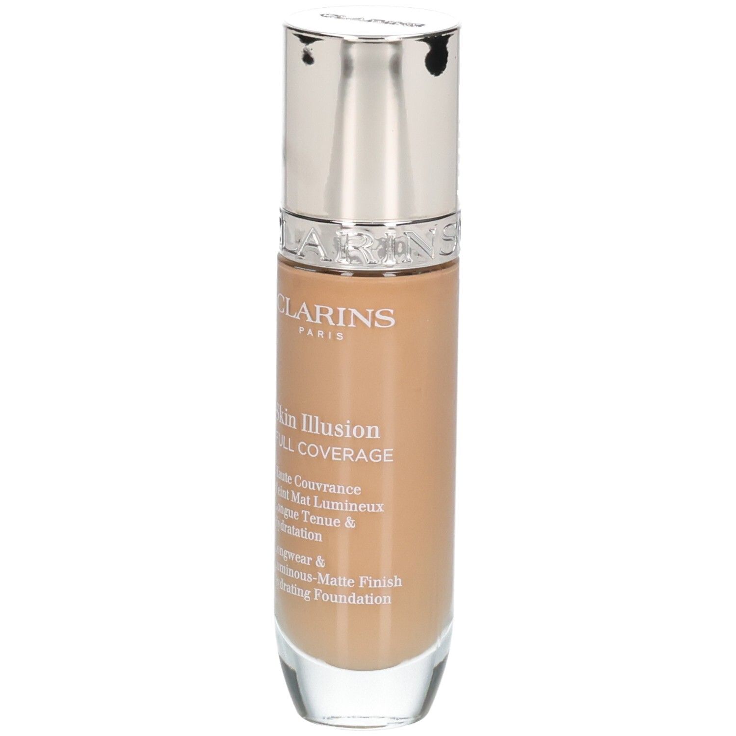 Clarins Skin Illusion Full Coverage Foundation in Flasche, Farbton 114N.