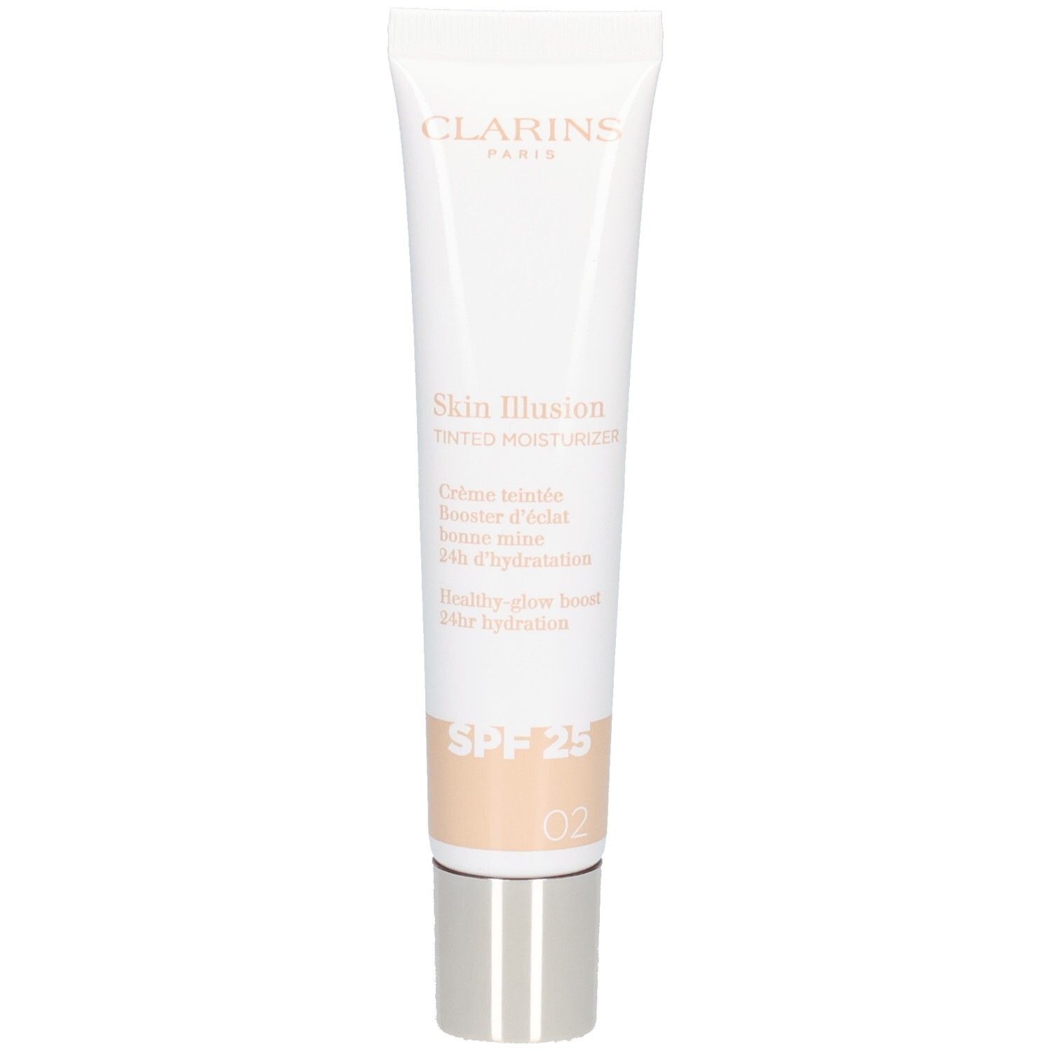 Clarins Skin Illusion Tönungsfeuchtigkeitspflege, SPF 25, Farbton 02.