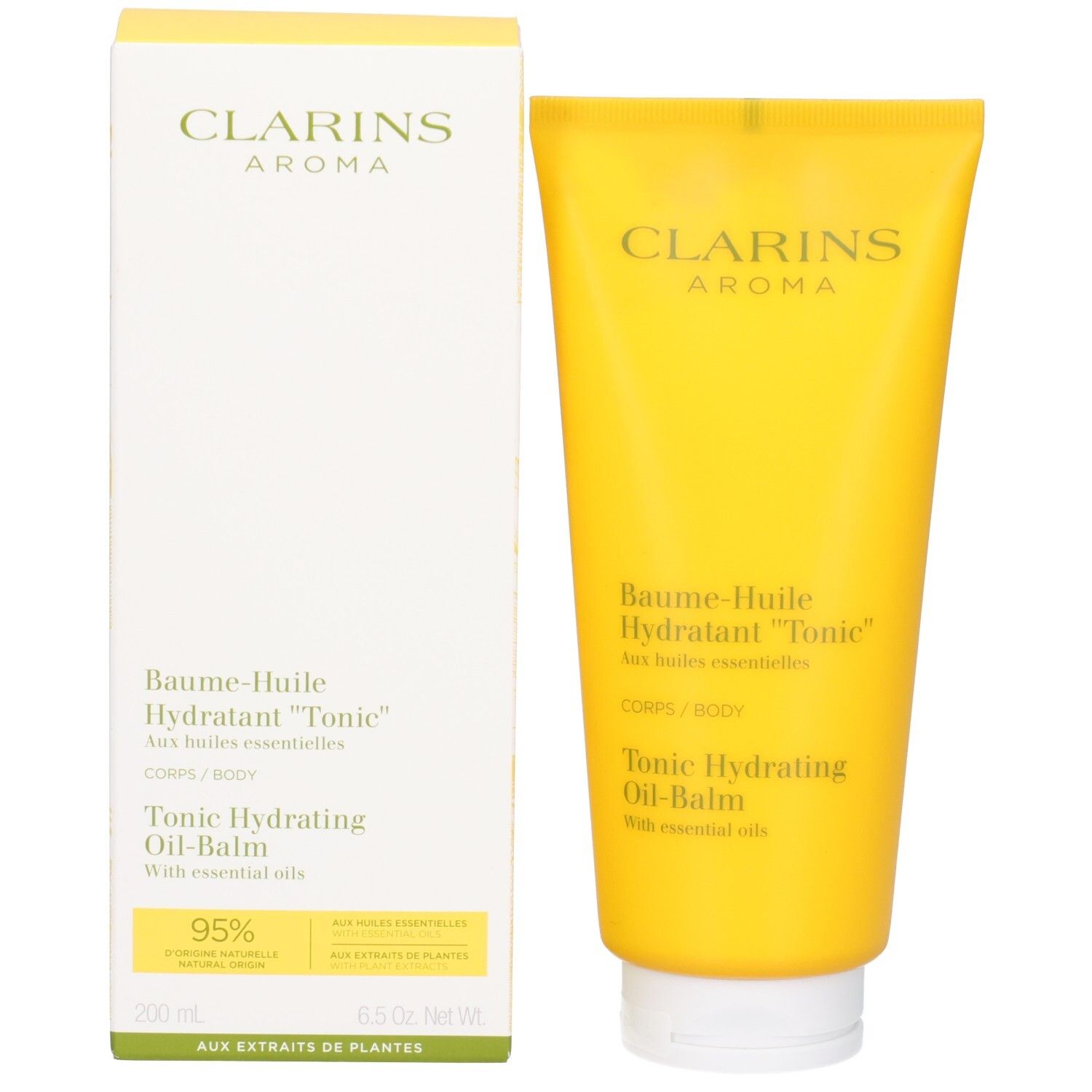 Clarins Tonic Hydrating Oil-Balm Tube und Verpackung.