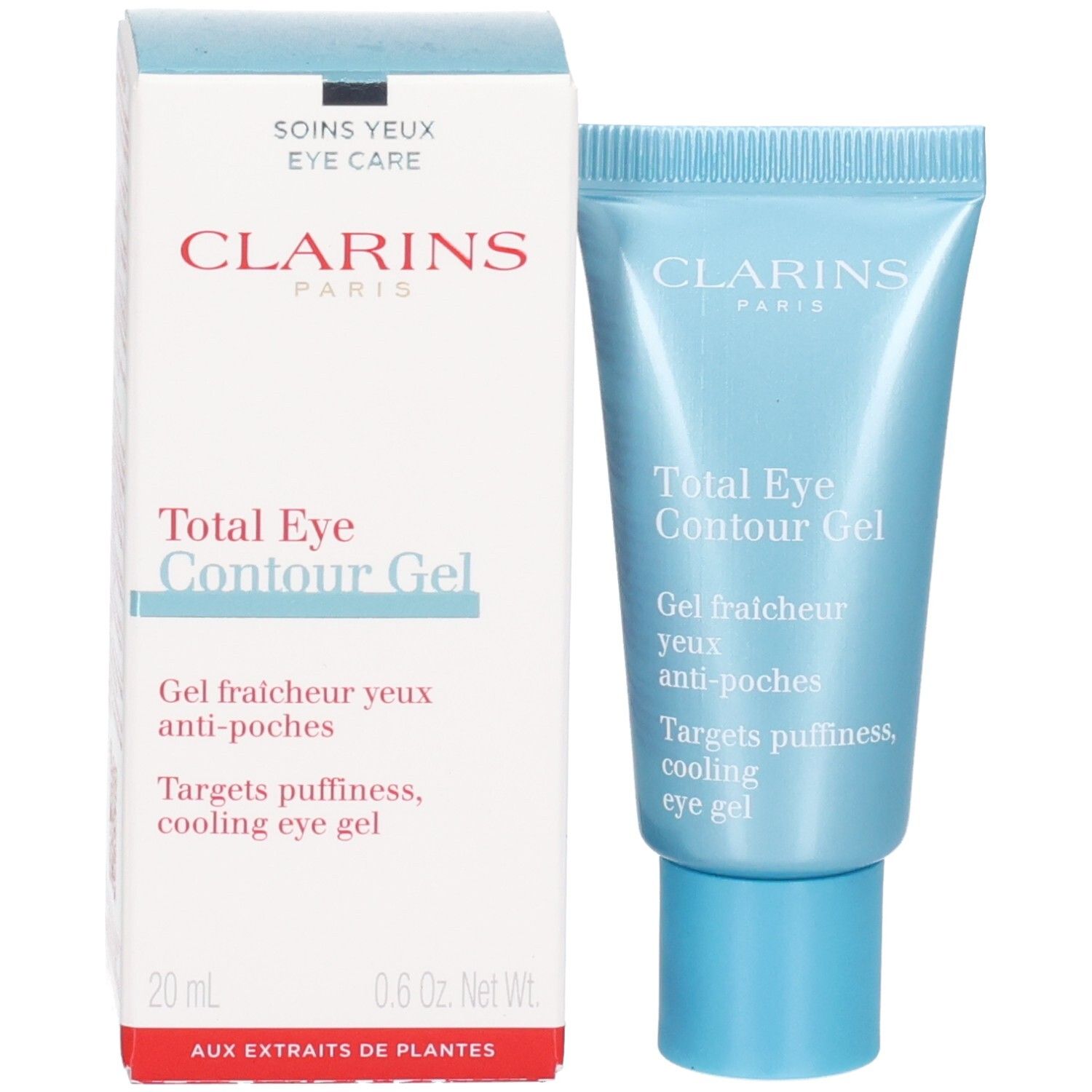 Clarins Total Eye Contour Gel Tube und Verpackung