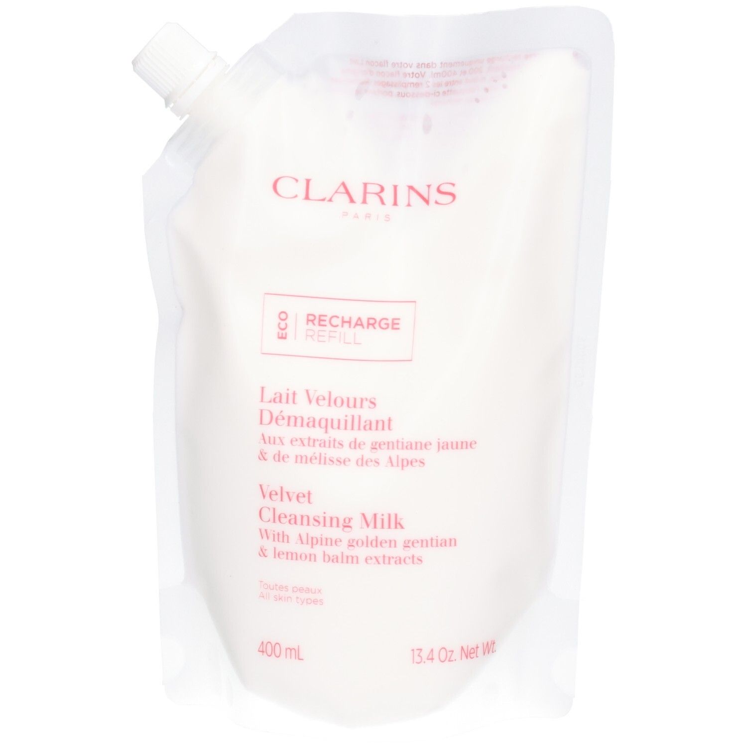 Clarins Nachfüllpackung Samtig-weiche Reinigungsmilch, 400 ml.