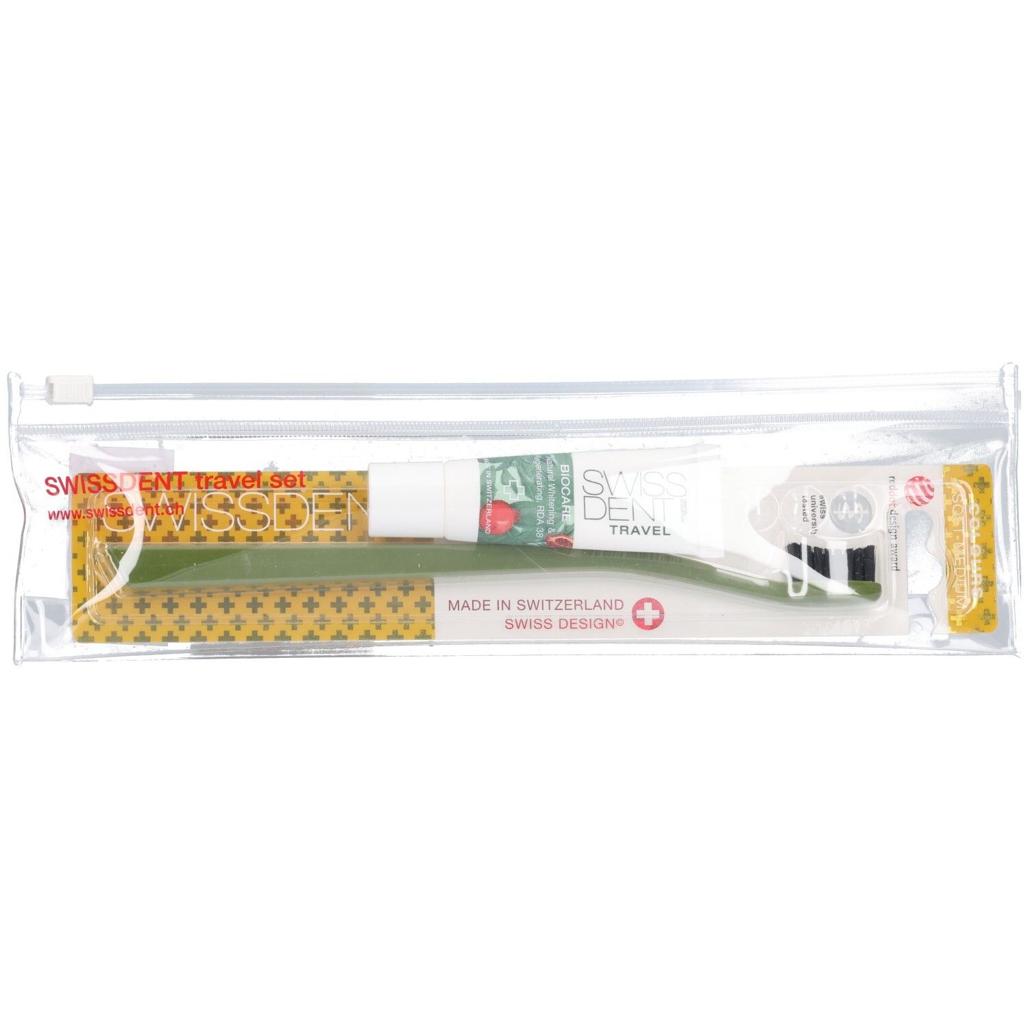 Swissdent Travel Set Small Biocare (Biocare 10ml, Toothbrush) 1st 1 St Zahnbürste