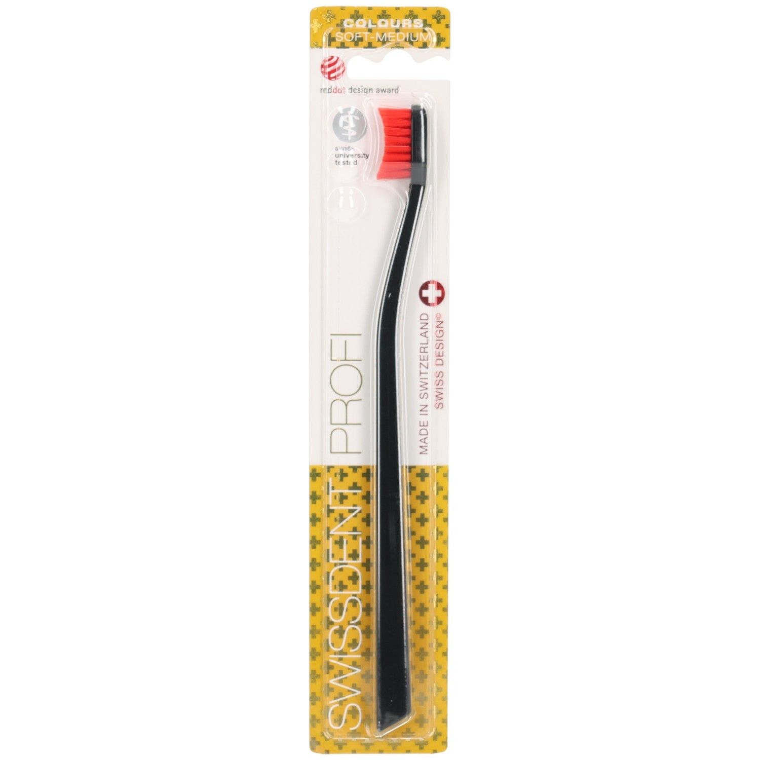 Swissdent Colours Classic black/red 1st 1 St Zahnbürste