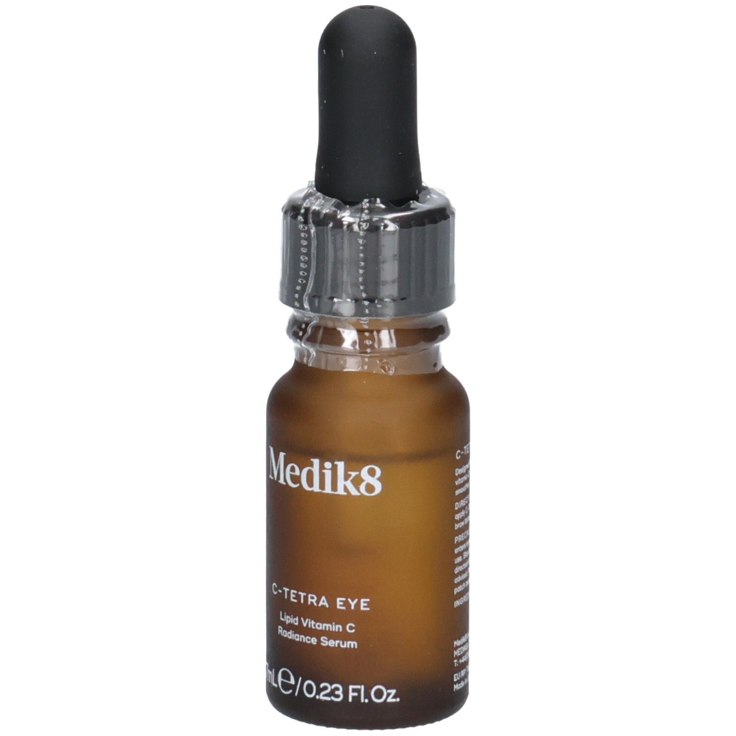 Medik8 C-Tetra Augenserum in brauner Glasflasche mit Pipette. 7ml / 0.23 Fl. Oz.