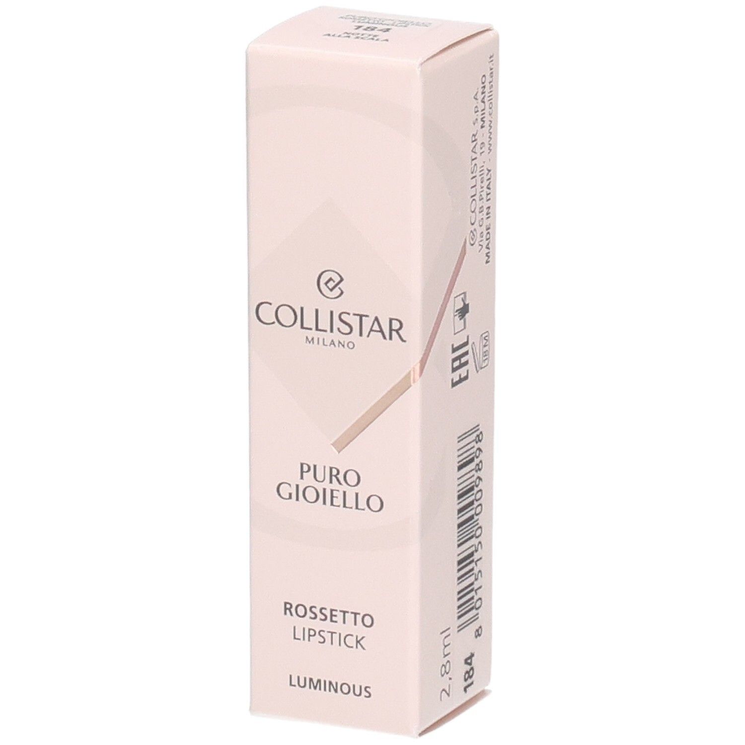 Collistar Puro Gioiello Lipstick Luminous 184 – Notte Alla Scala 2,8 Stiften