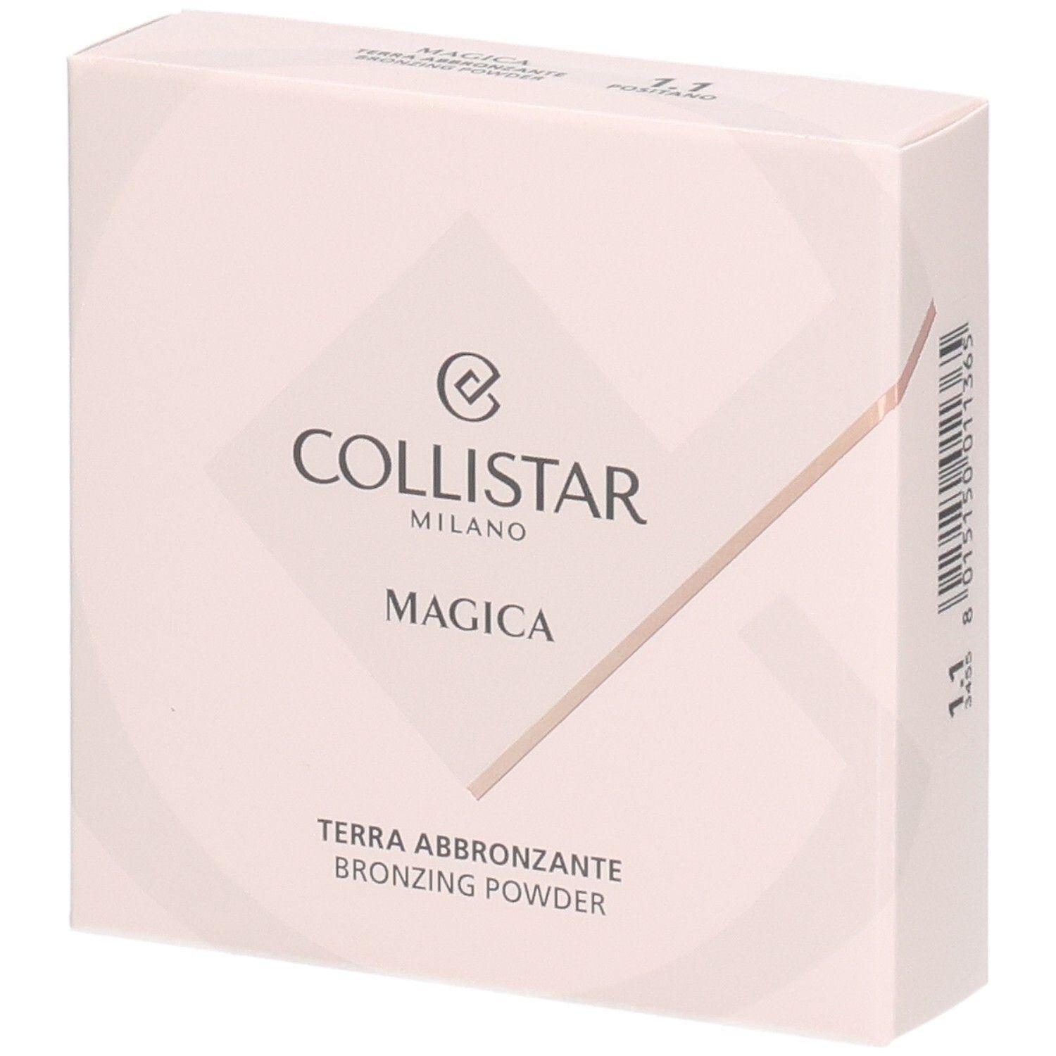 Verpackung mit Collistar Logo und Produktbezeichnung 'Magica Terra Bronzante'.