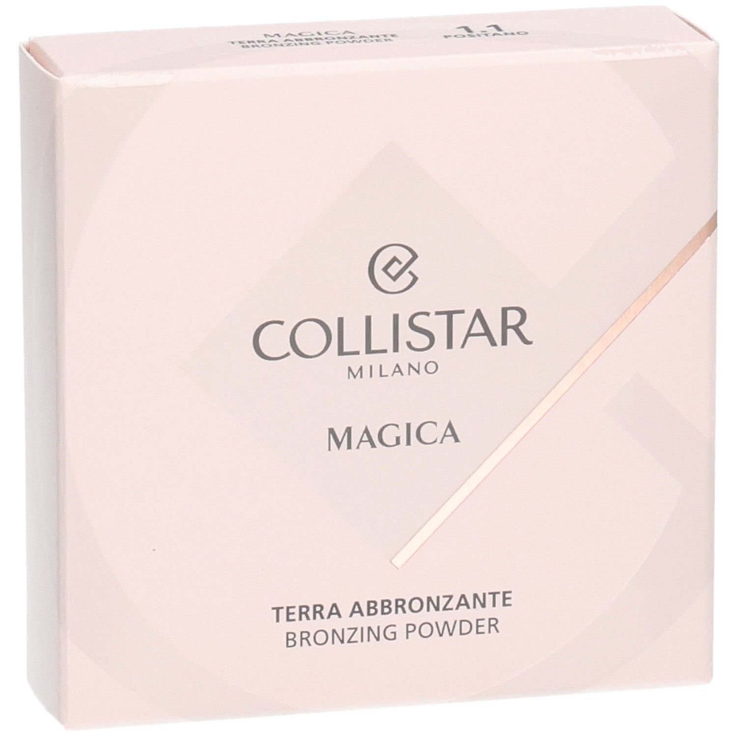 Vorderseite der Collistar Magica Bronzing Powder Verpackung mit Produktbezeichnung.