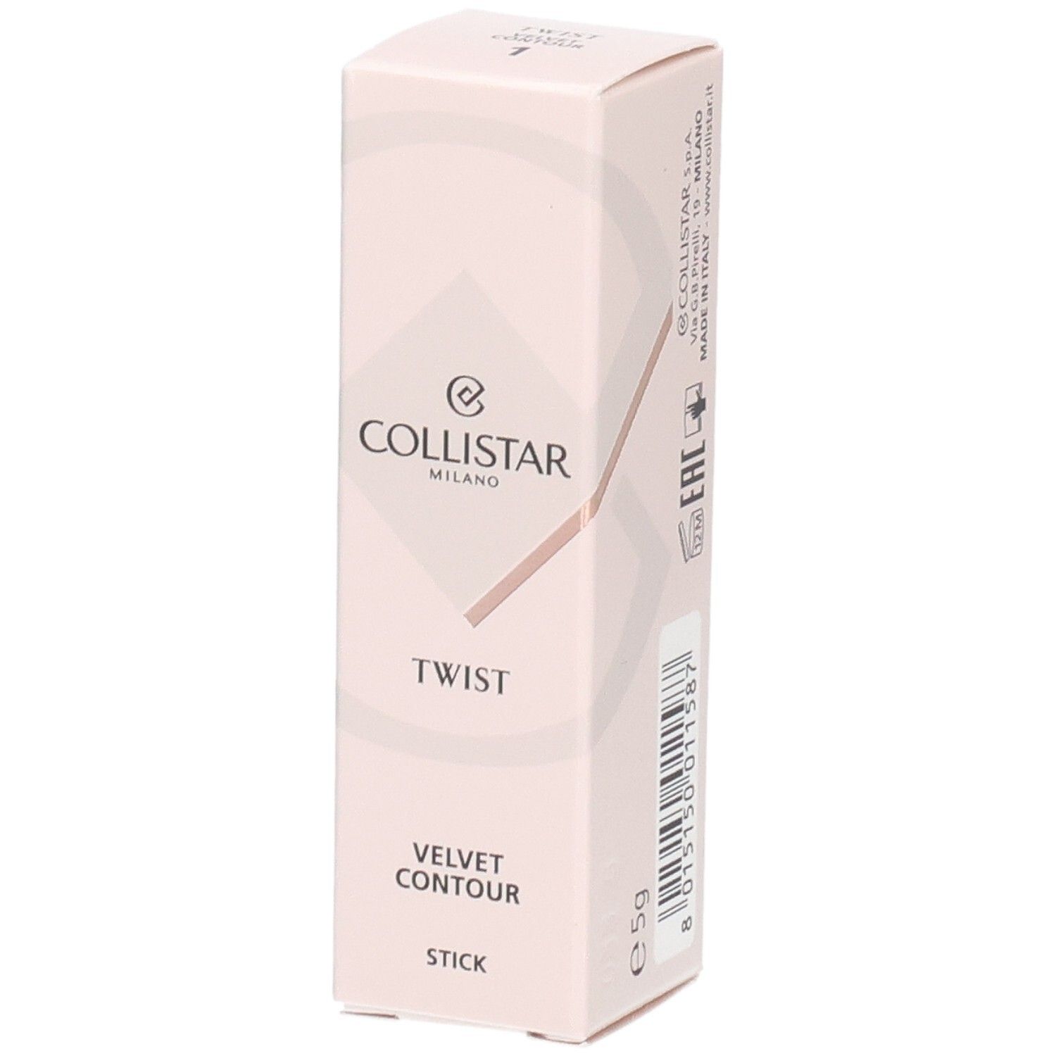 Collistar Contour Stick Twist Velvet 01 5g 5 g Stifte