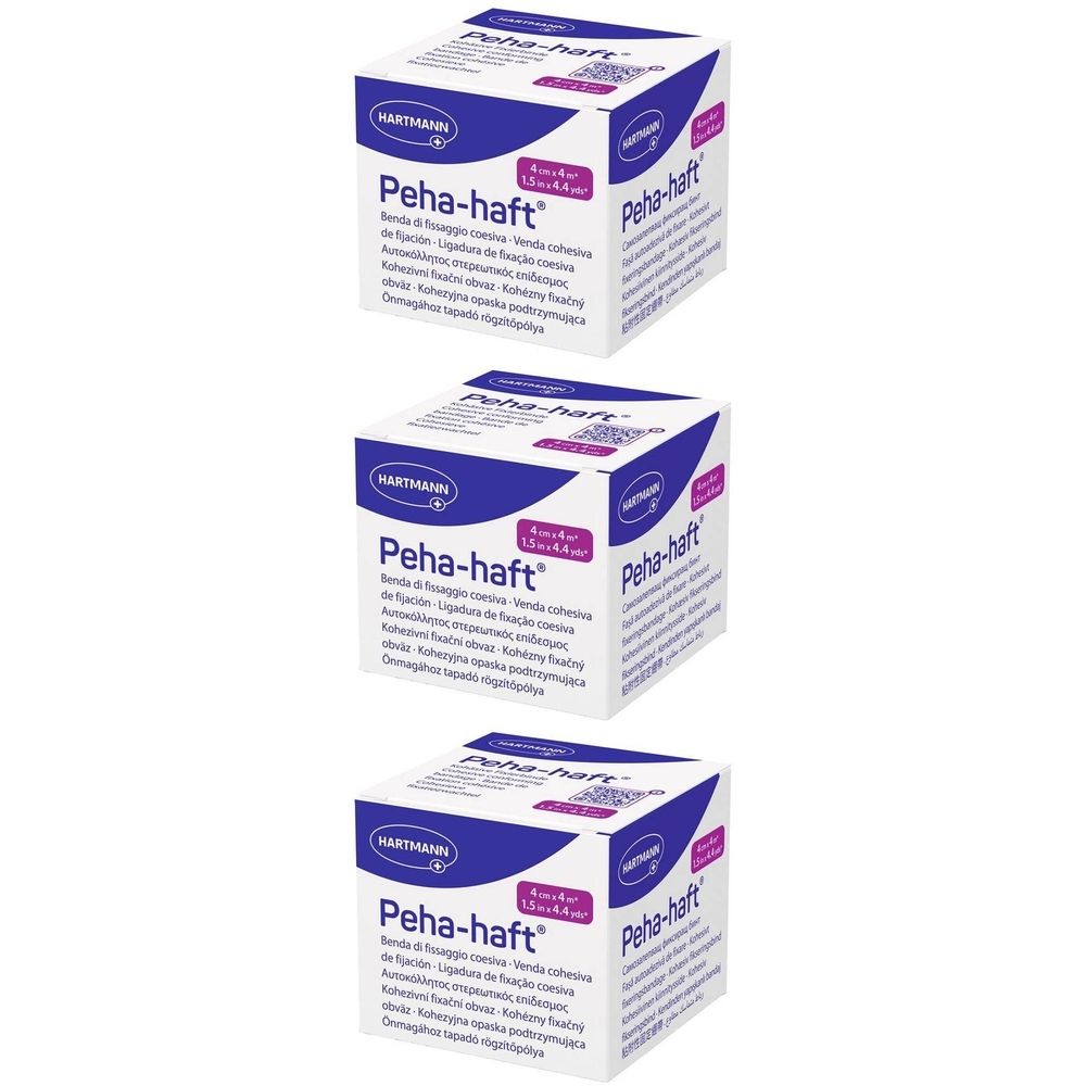 Drie rollen Hansaplast Sensitive, 5m x 2,5cm, groen pleisterrol.
