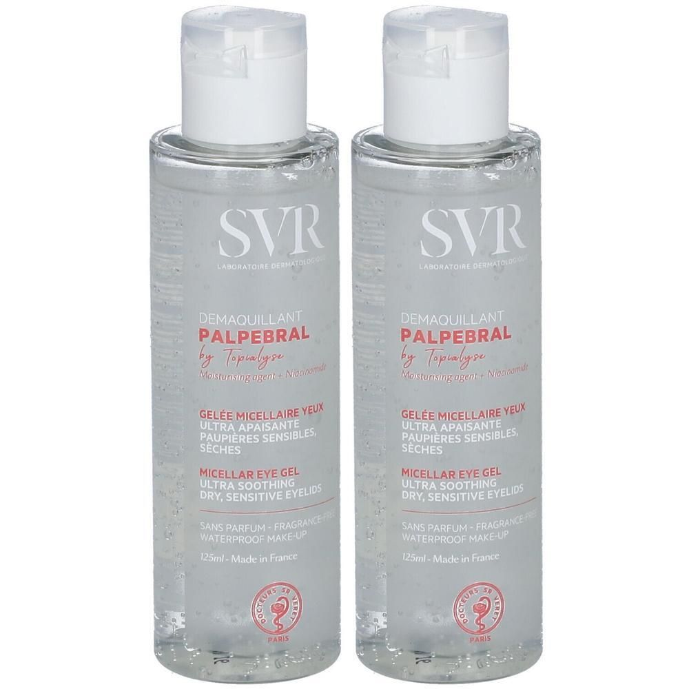 SVR Palpebral Demaquillant by Topialyse Micellaire Gel Ogen x2 2x125 ml Creme