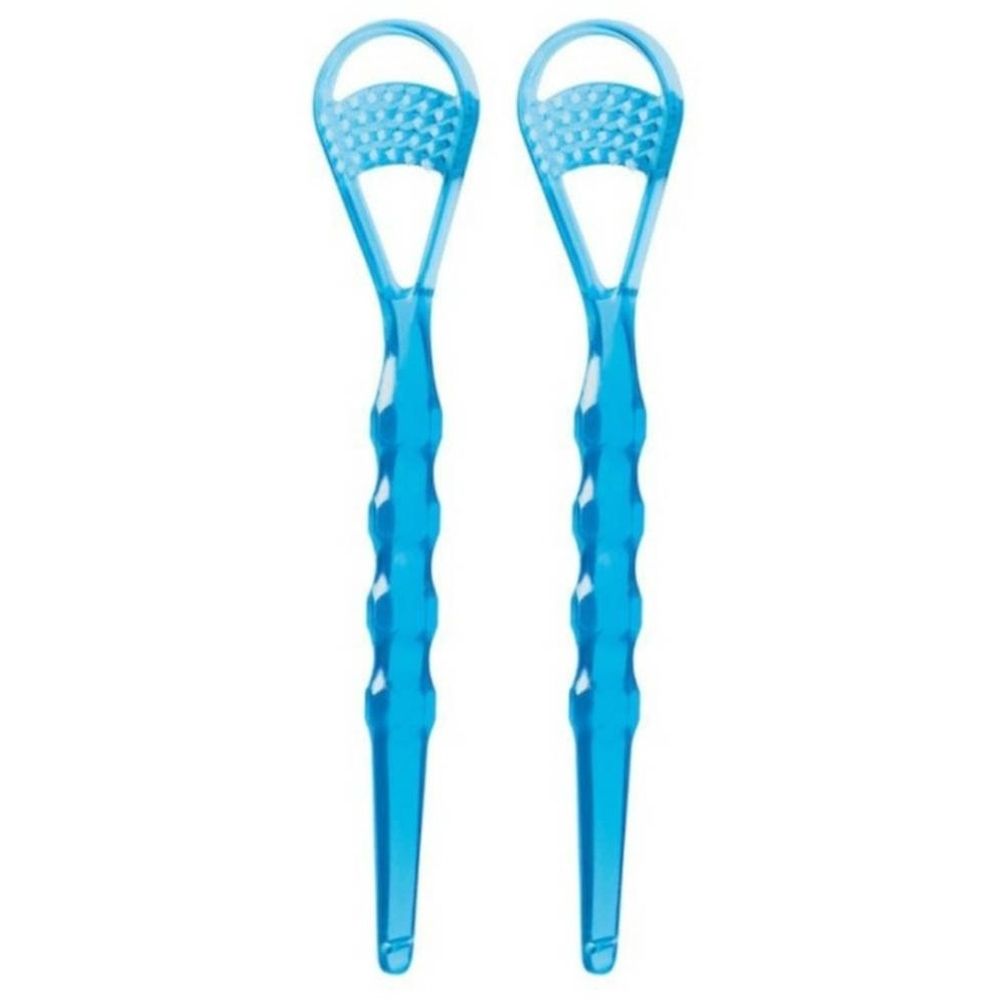 Miradent Tong-Clin Deluxe Gratte-langue Bleu
