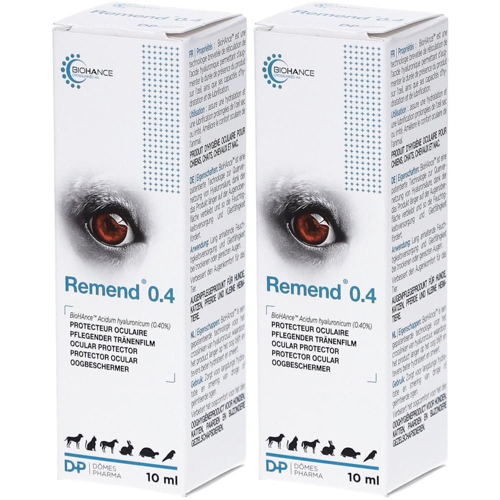 Remend 0.4 Oogbeschermer 10ml x2 2x10 ml Tropfen