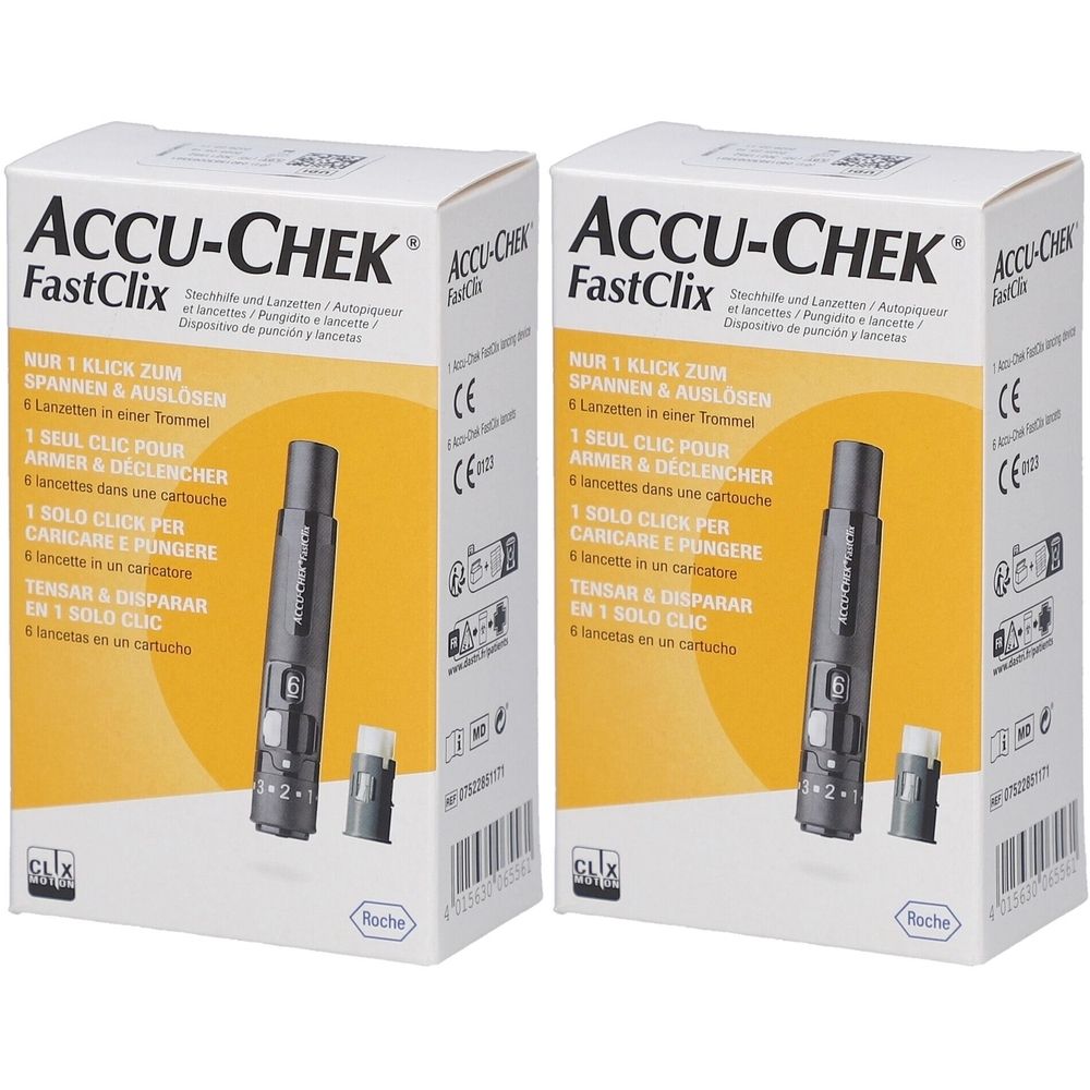 Accu-Chek FastClix Prikpen + 6 Lancetten