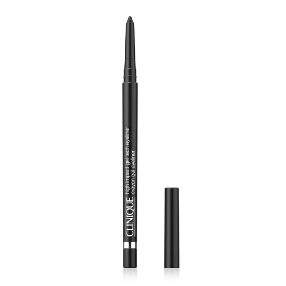 Clinique High Impact Gel Tech Eyeliner in Schwarz. Schwarzer Stift mit abnehmbarer Kappe.