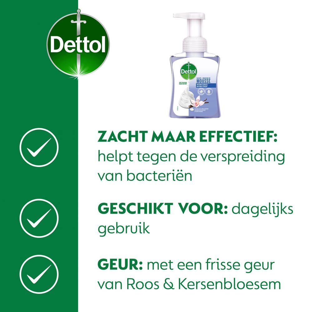 Dettol Zachte Mousse Antibacterieel Vanille & Orchidee