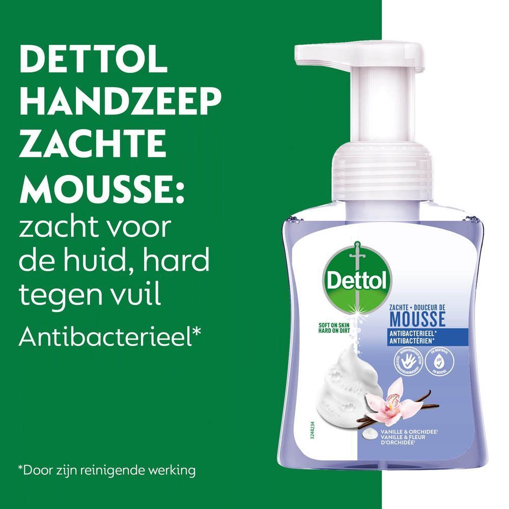 Dettol Zachte Mousse Antibacterieel Vanille & Orchidee