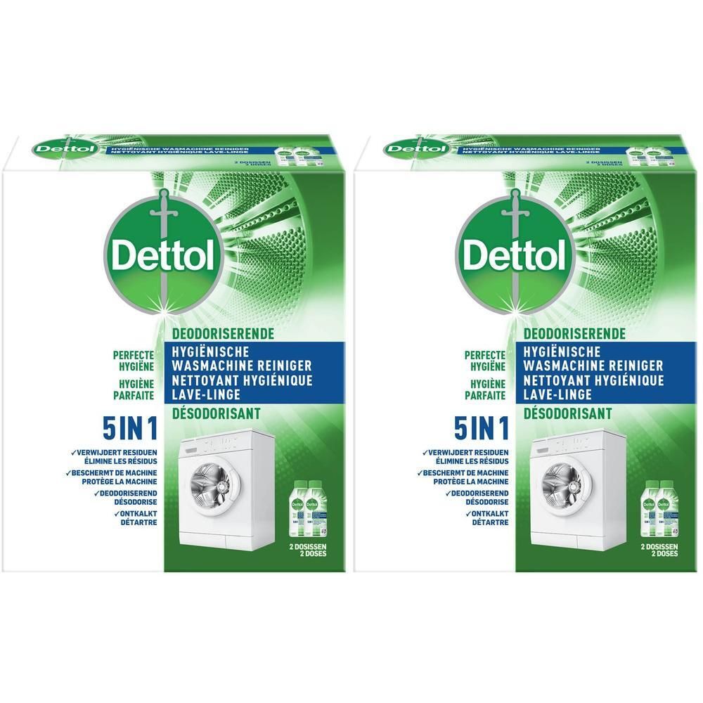 Dettol Nettoyant Hygiénique Lave-Linge Désodorisant DUO
