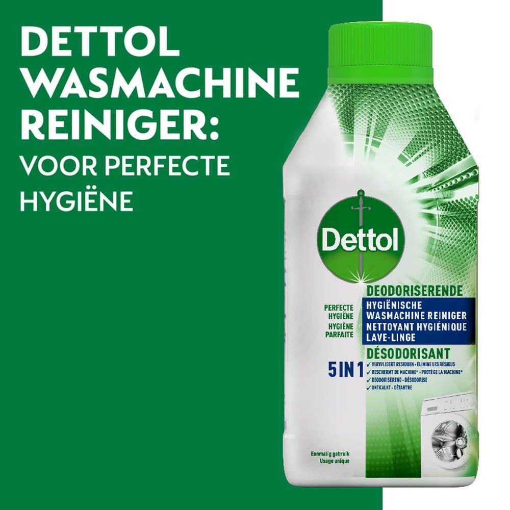 Dettol Deodoriserende & Hygiënische Wasmachine Reiniger DUO