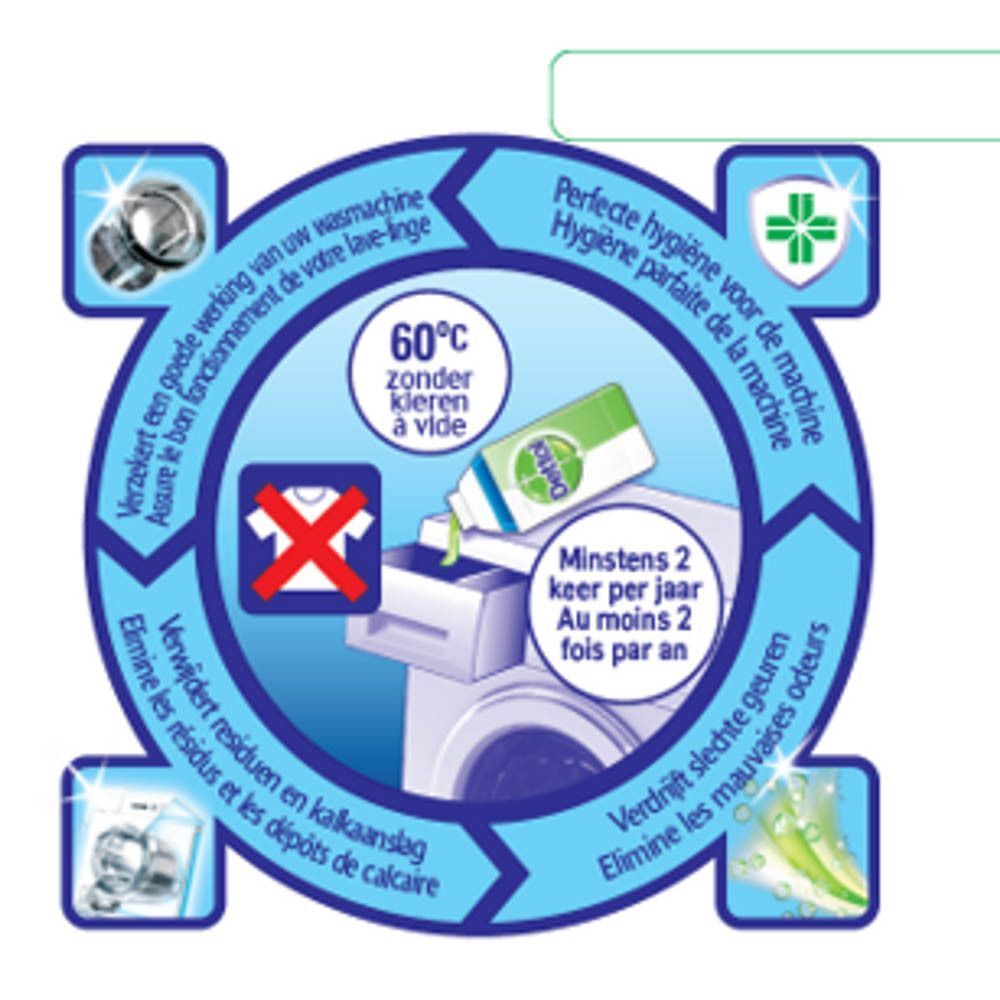 Dettol Deodoriserende & Hygiënische Wasmachine Reiniger DUO