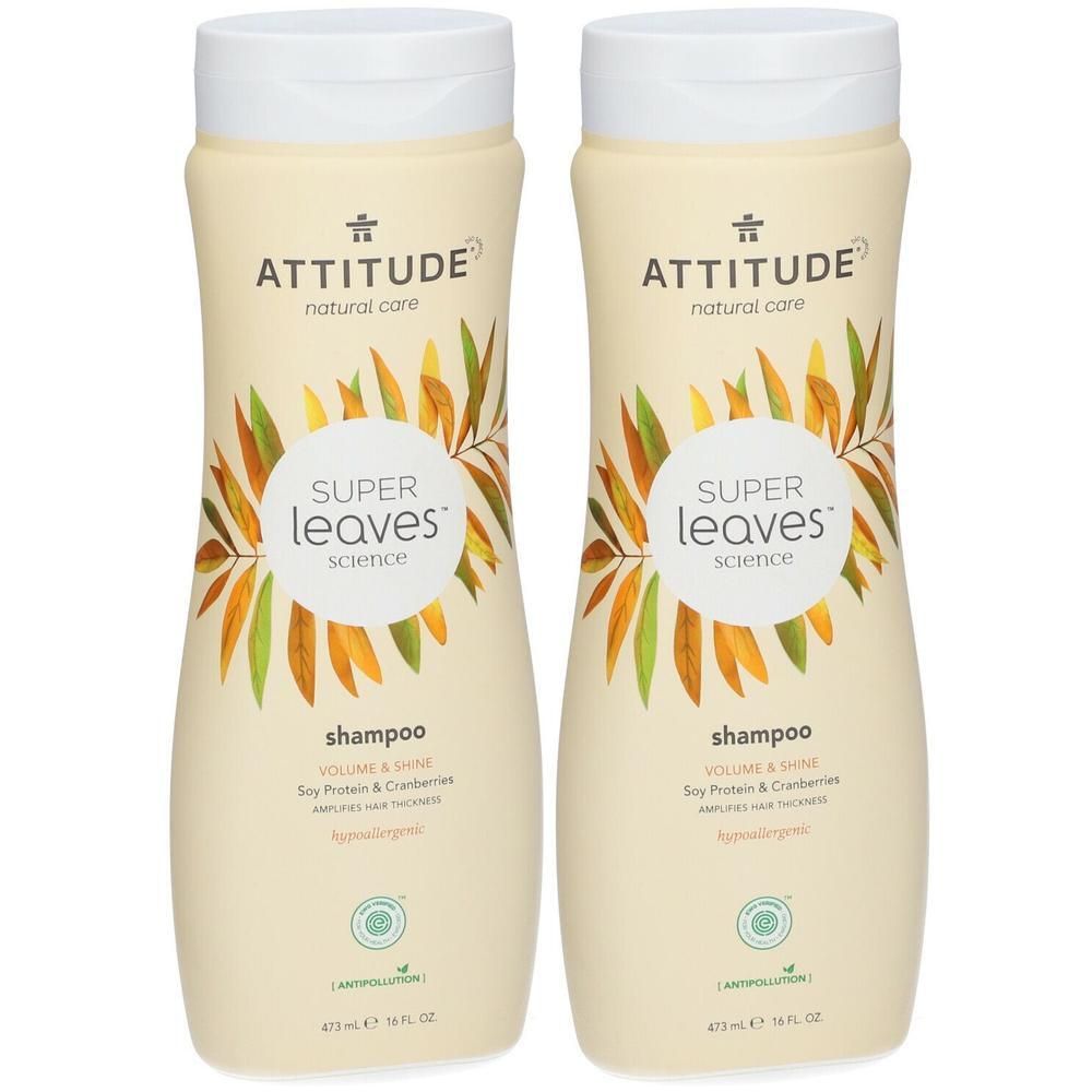 Attitude Super Leaves Volume- en Glansshampoo x2 2x473 ml Shampoo