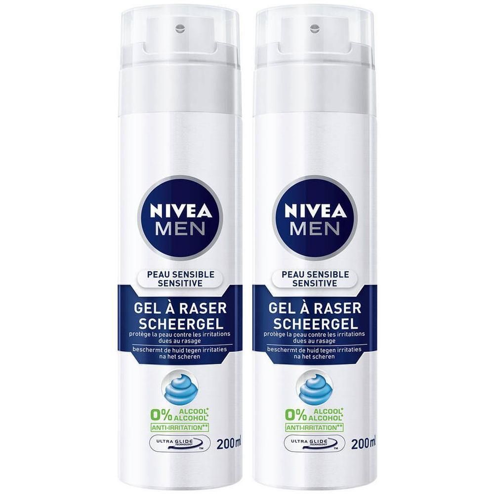 NIVEA MEN Gel à Raser Sensitive Peau Sensible