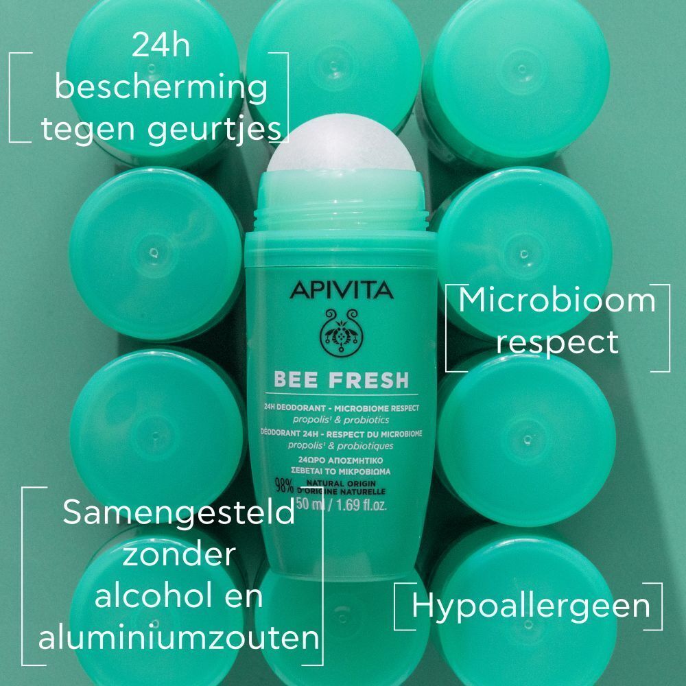 Apivita Bee Fresh 24h Deodorant Roll-On Propolis & Probiotics