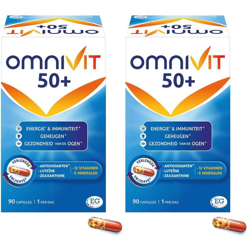 Omnivit 50+ | Multivitamine voor Energie, Immuniteit, Geheugen & Gezondheid van de Ogen