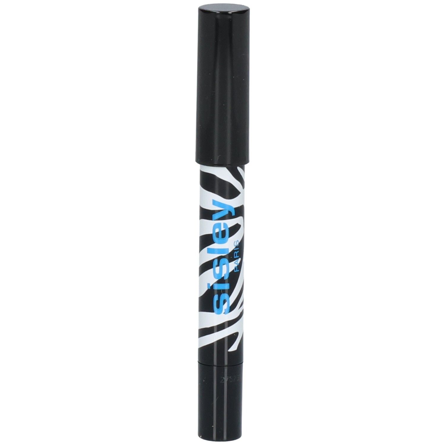 Sisley Phyto-Eye Twist Lidschattenstift mit Zebra-Muster und schwarzem Deckel.