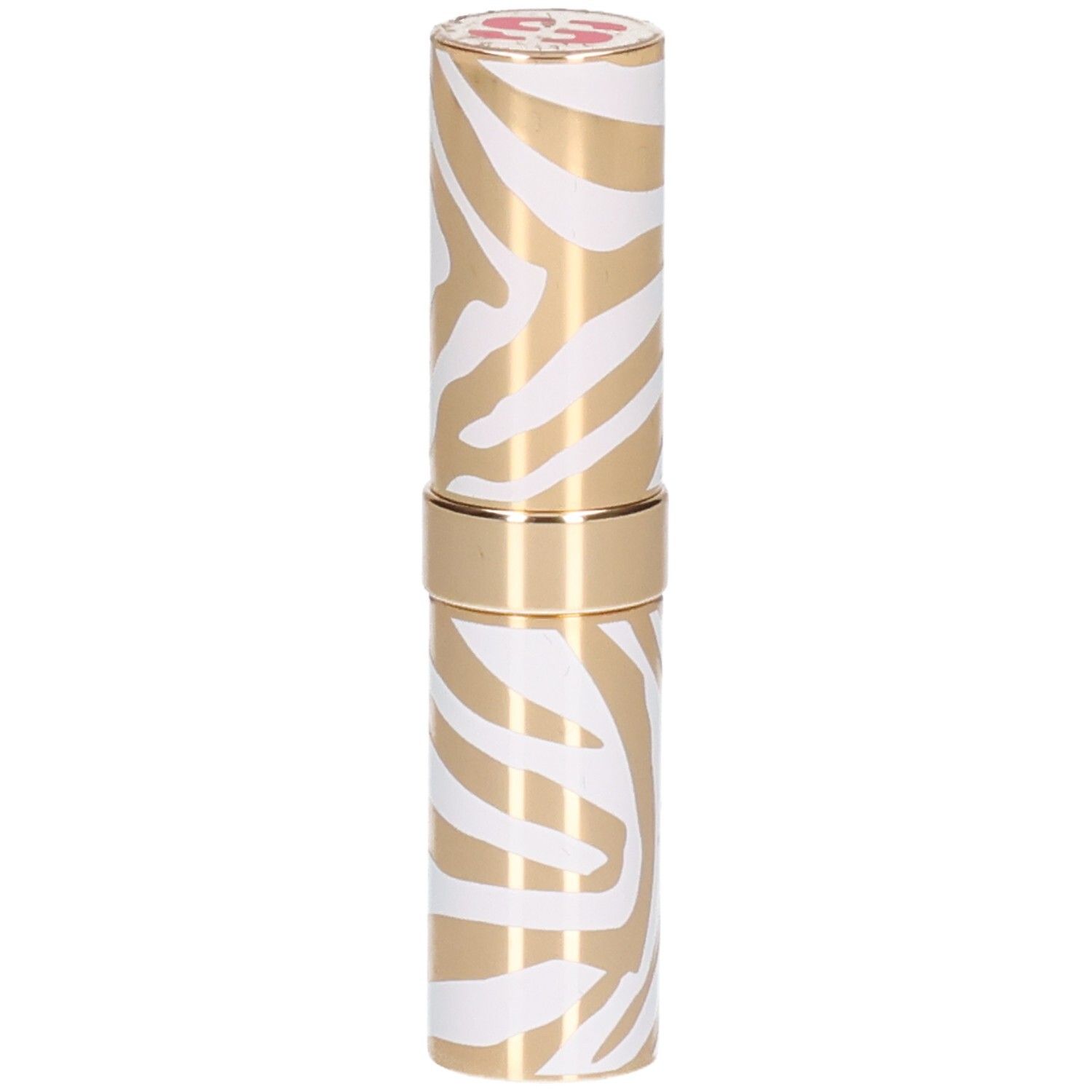 Sisley Phyto Rouge Shine Lippenstift in gold-weißem Zebra-Muster.