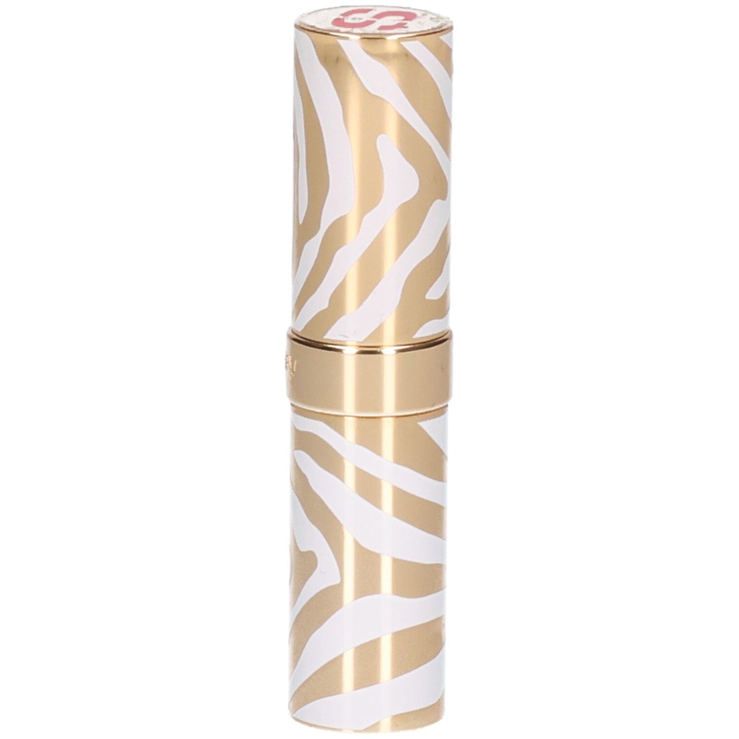 Sisley Phyto Rouge Shine Lippenstift in gold-weißem Zebra-Muster.