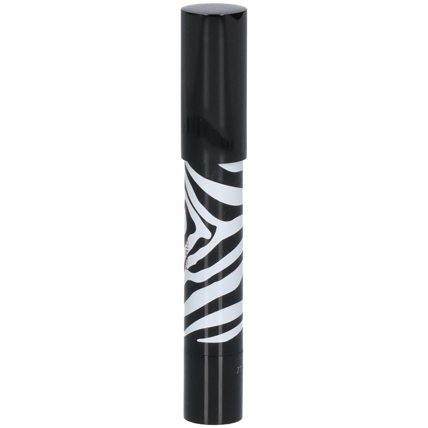 Sisley Phyto-Lip Twist Lippenstift mit Zebramuster, von der Seite betrachtet.