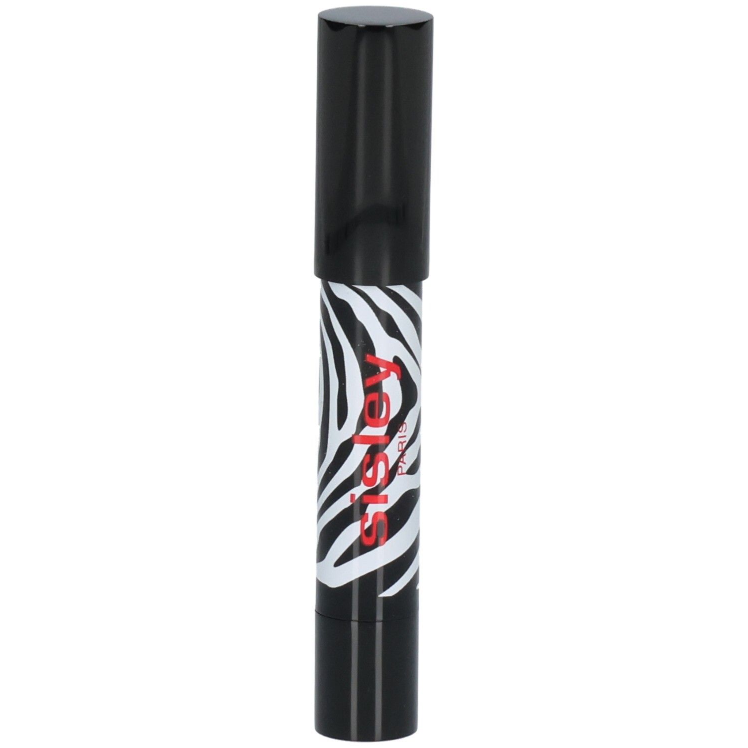 Sisley Phyto-Lip Twist Lippenstift mit Zebramuster, leicht schräg.